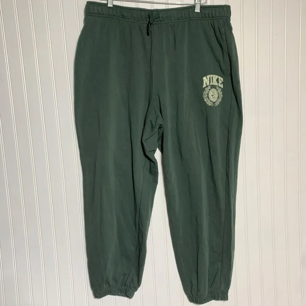 Womens Size XL Nike Sportswear Club‎ Women Fleece Mid-Rise Oversized Sweatpants